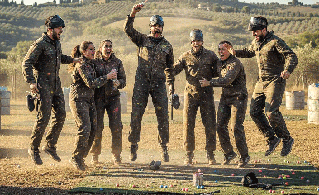 La squadra Splat & Shoot in campo
